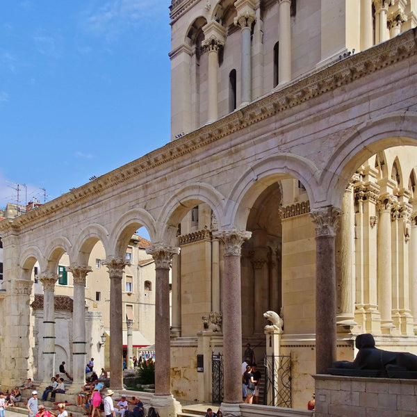 Visit the Cathedral of St. Domnius situated inside the Diocletian Palace in Split Croatia