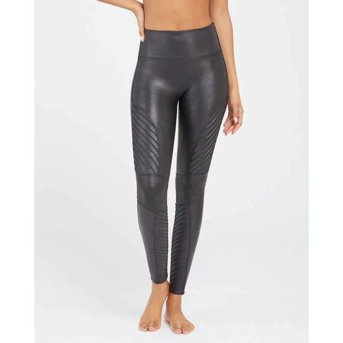 Spanx Faux Leather Leggings Bronze Metal Roofing