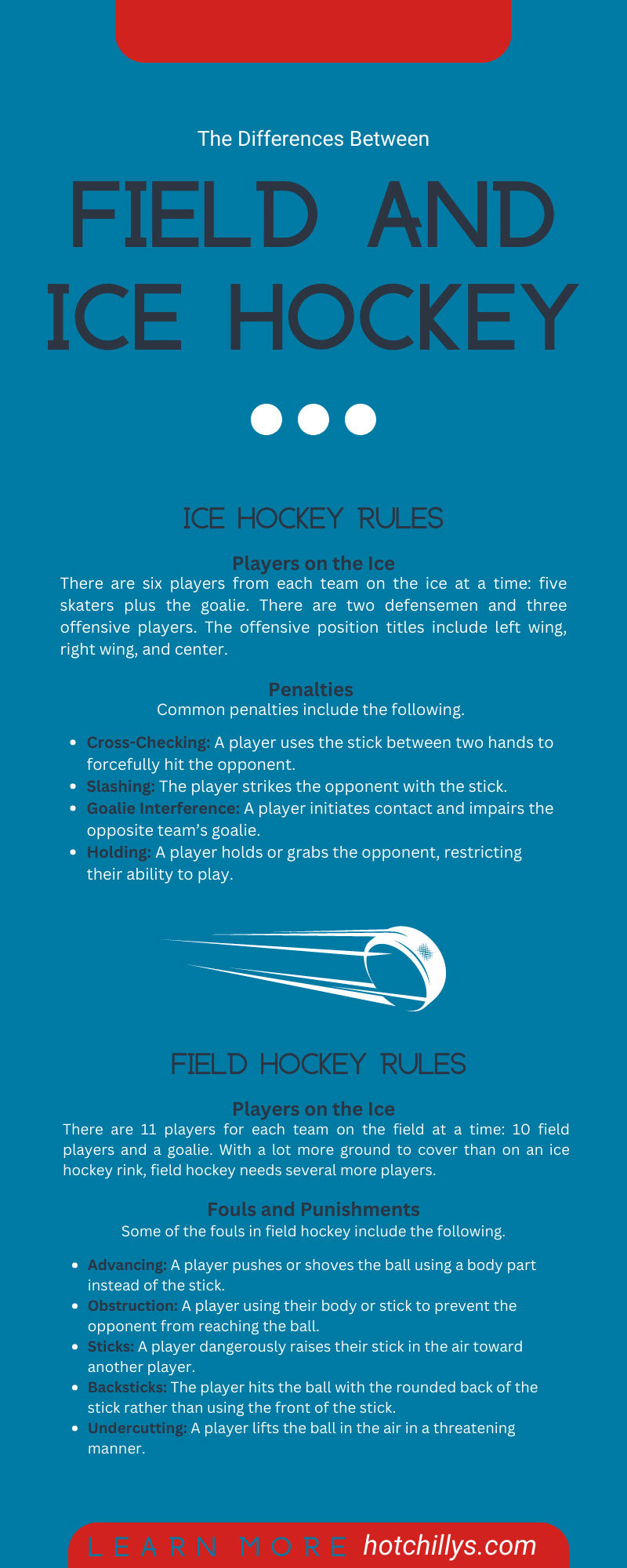 The Differences Between Field and Ice Hockey