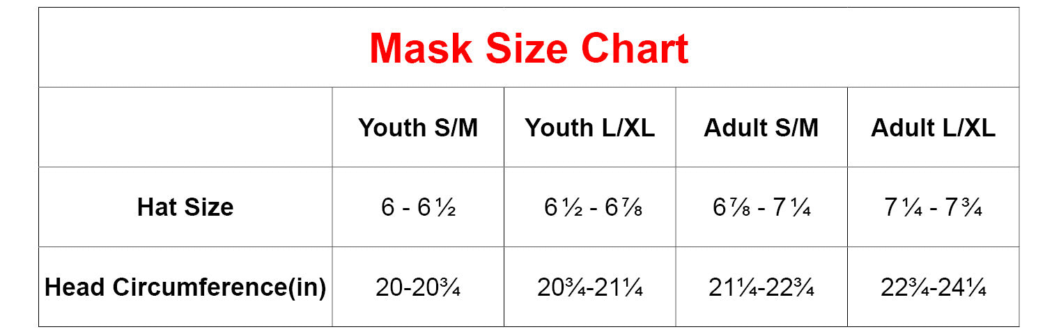 Chillys Size Chart