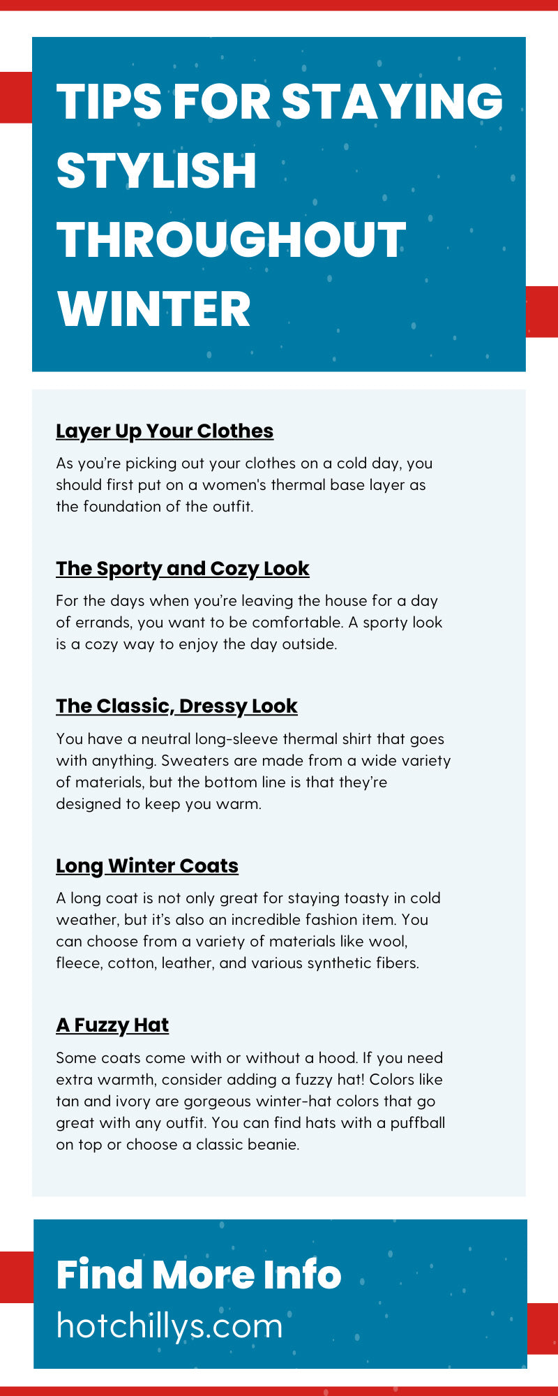 10 Tips for Staying Stylish Throughout Winter – Hot Chillys