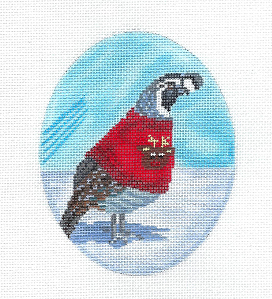 Bird Canvas ~ Elegant Ruby Throated Hummingbird Bird handpainted 18 me –  Needlepoint by Wildflowers