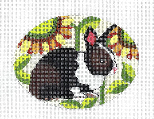 Mom & Baby Bunny LOVE handpainted 18 Mesh Needlepoint Canvas by Alice  Peterson