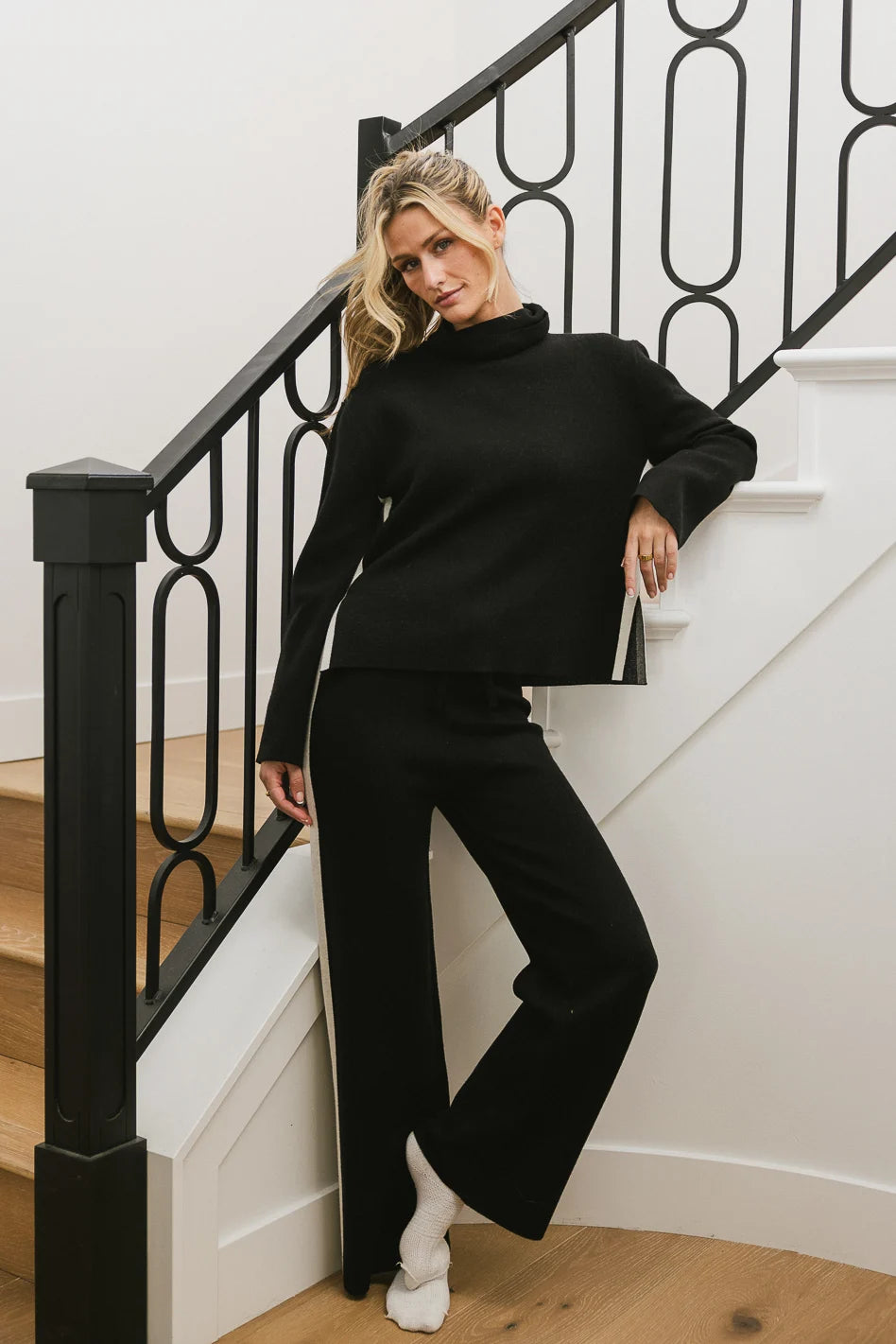 Image of Kiara Knit Sweater in Black