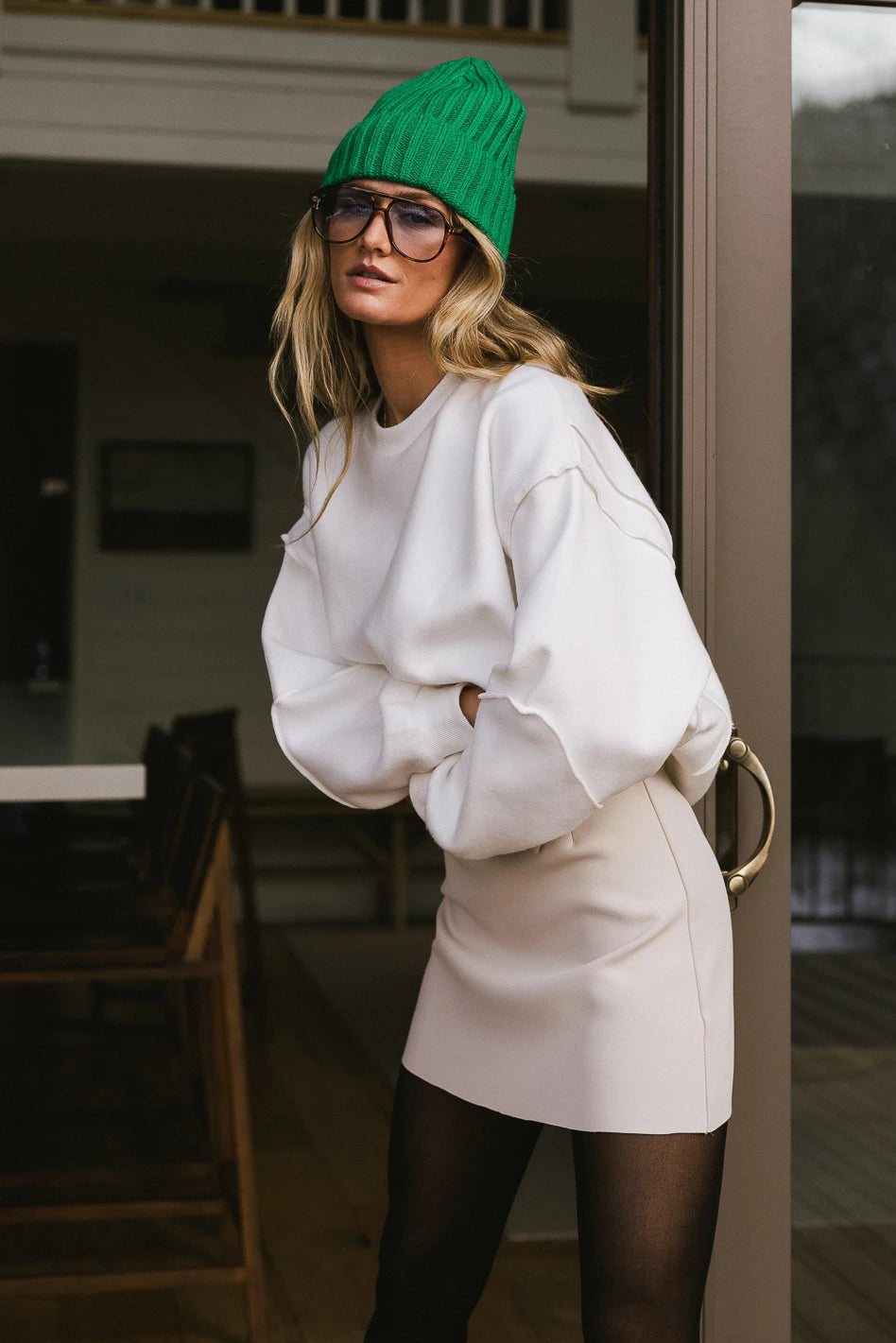 Image of Jane Sweatshirt in White