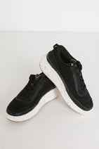 Willow Knit Sneakers - FINAL SALE Nav Image 2
