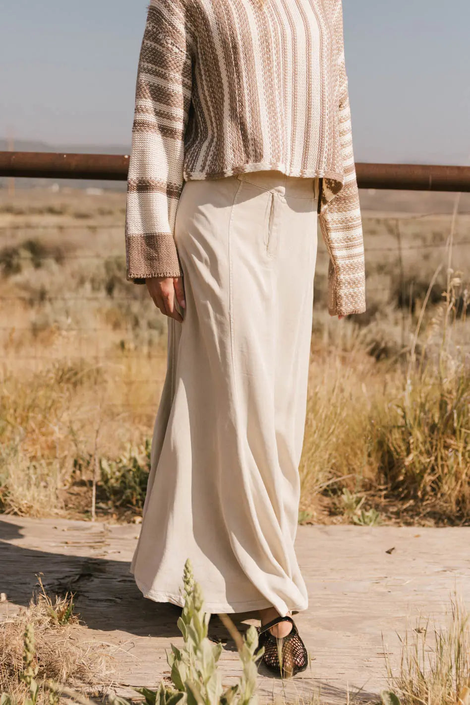 Sunny Maxi Skirt in Taupe