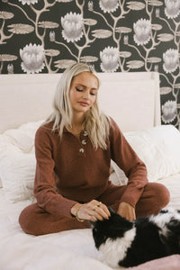 Breck Knit Sweater in Brick - FINAL SALE