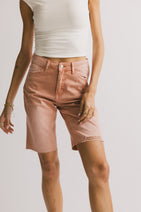 Marlene Denim Shorts in Salmon Nav Image 1