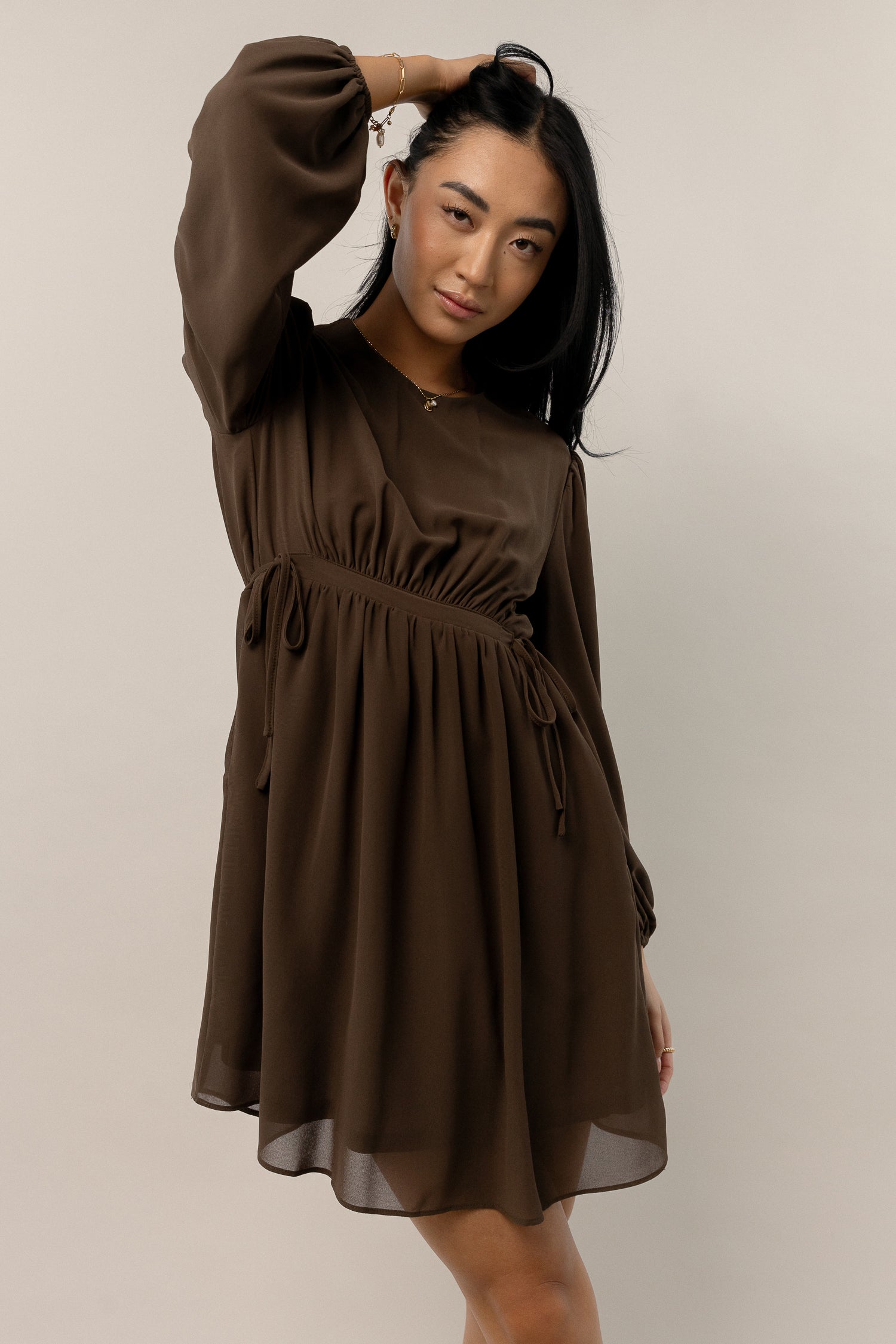 Image of Kori Side Tie Mini Dress - FINAL SALE