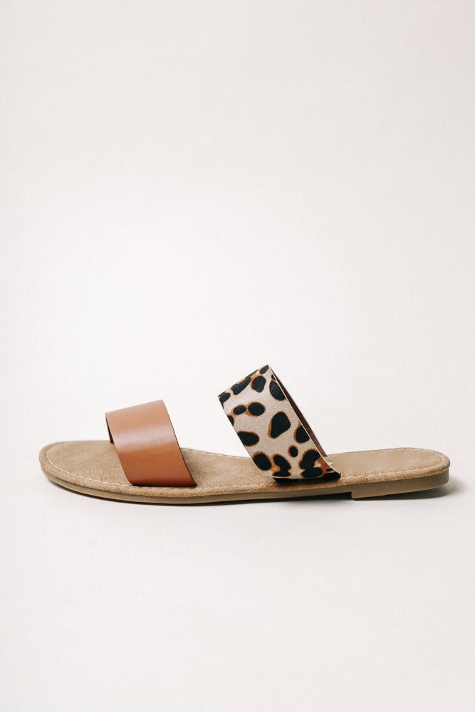 Lynda Double Strap Sandals in Leopard - FINAL SALE - böhme