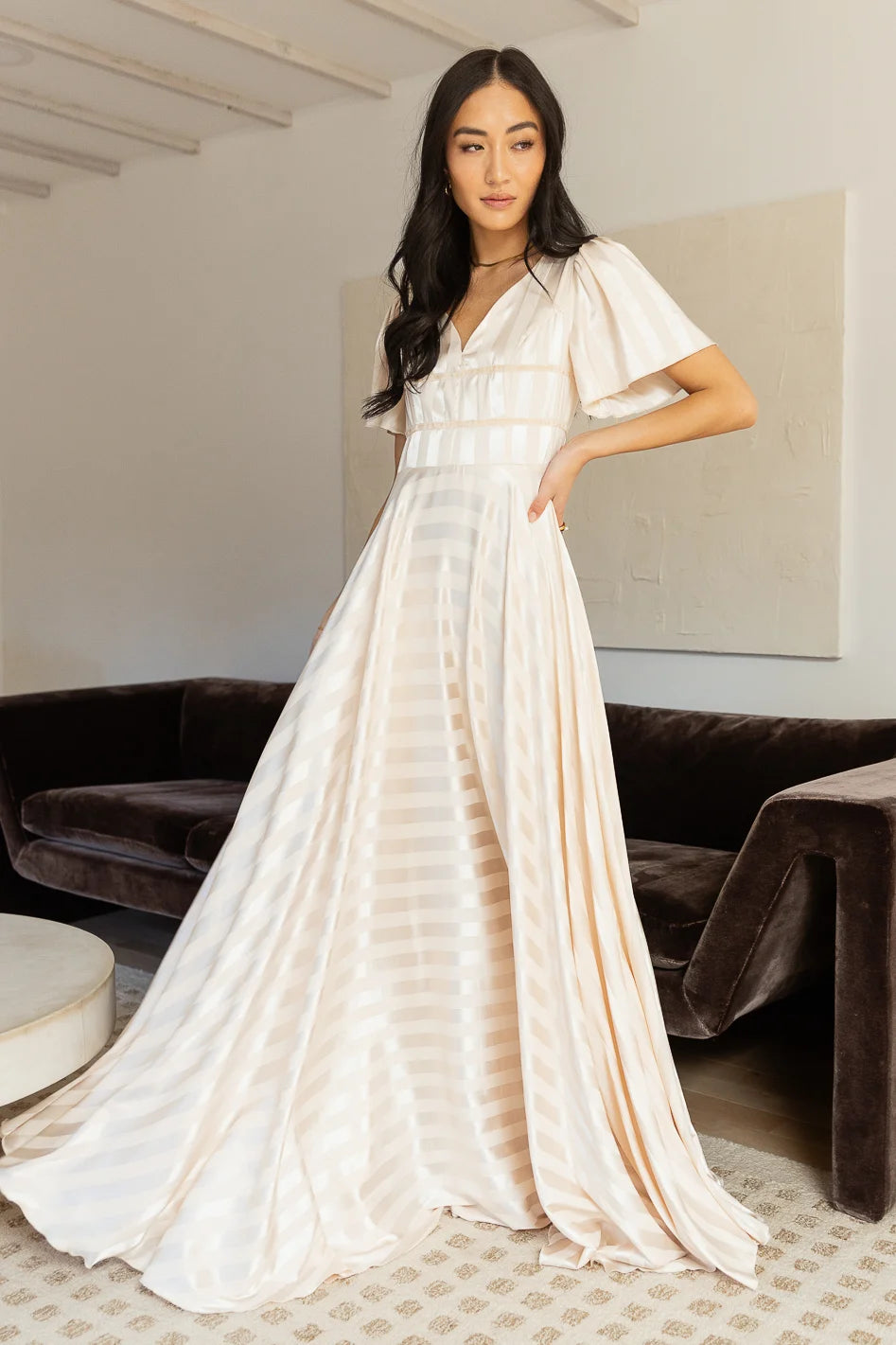Image of Rylee Maxi Dress in Champagne - FINAL SALE