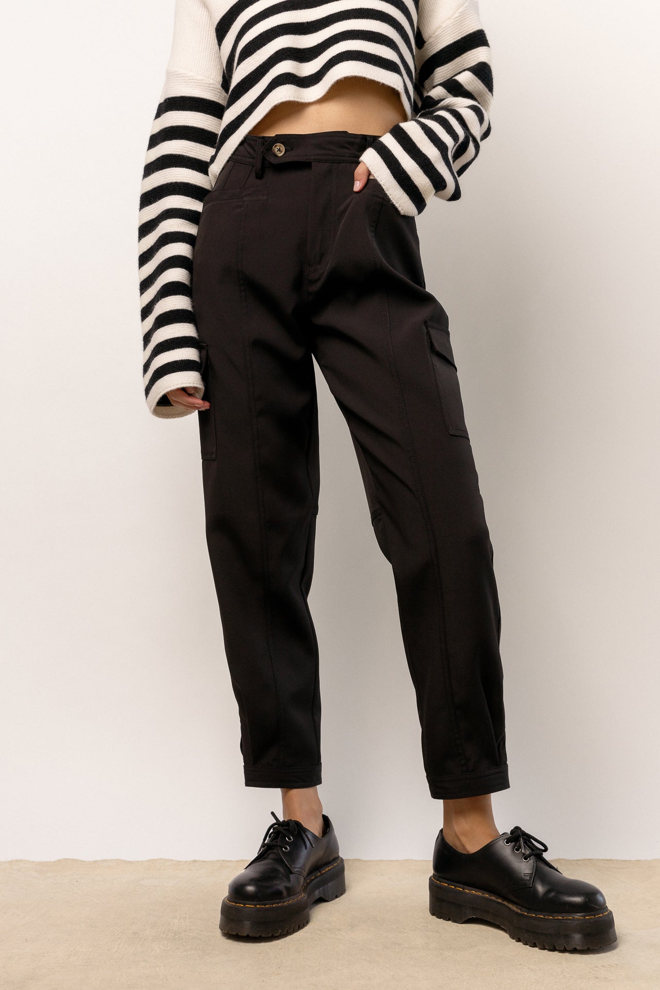 Ivy Utility Pants in Black