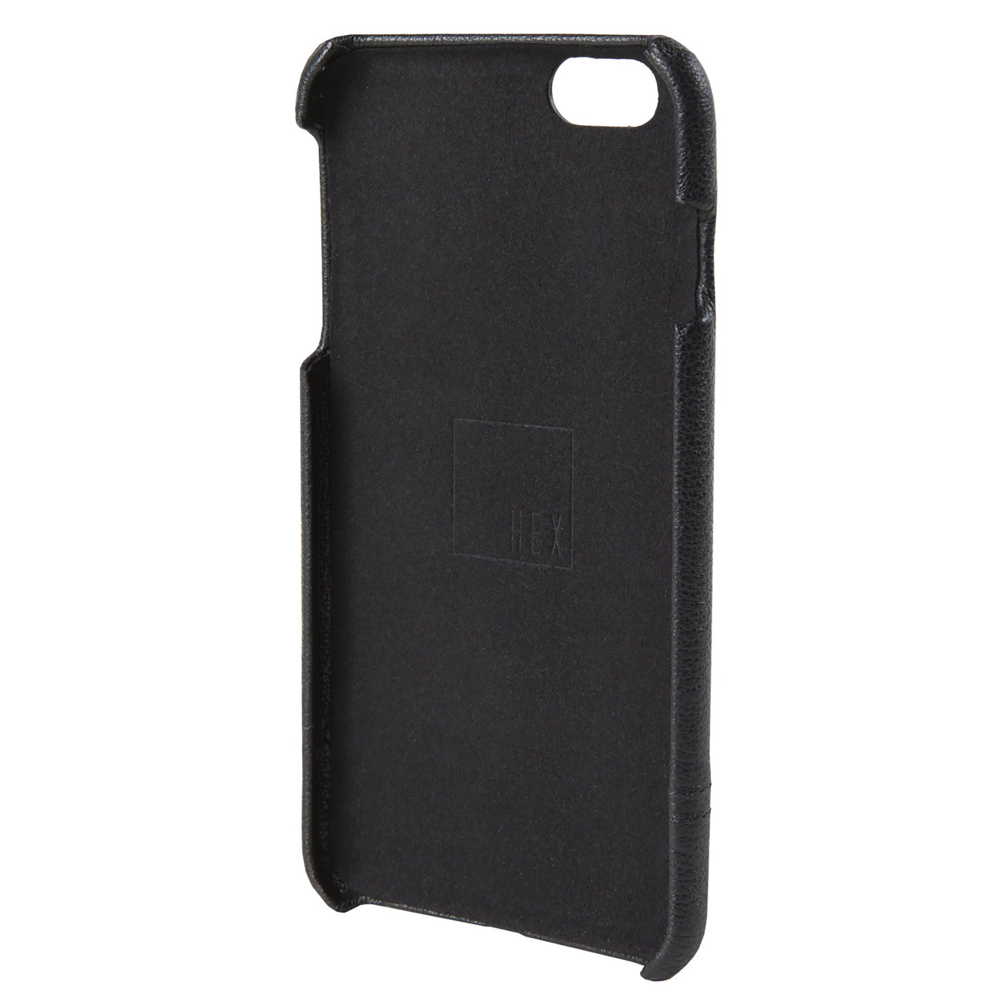 Black Leather Focus Case for iPhone 6s Plus - HEX