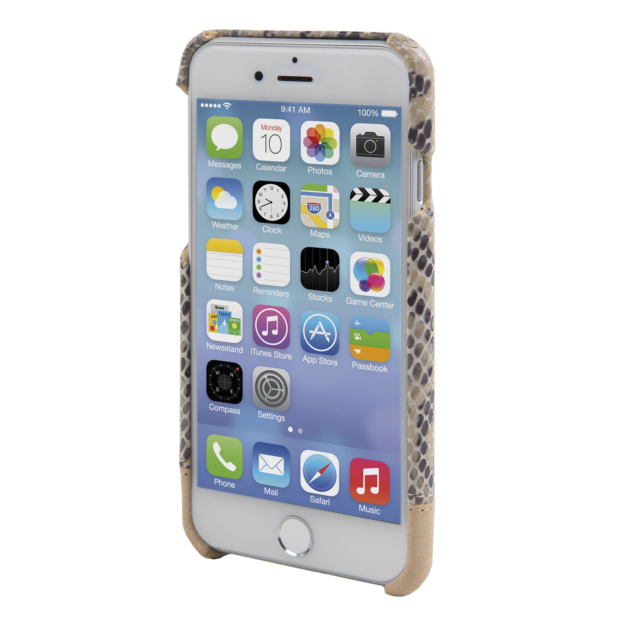 Beige Snake Leather Focus Case for iPhone 7/8/SE