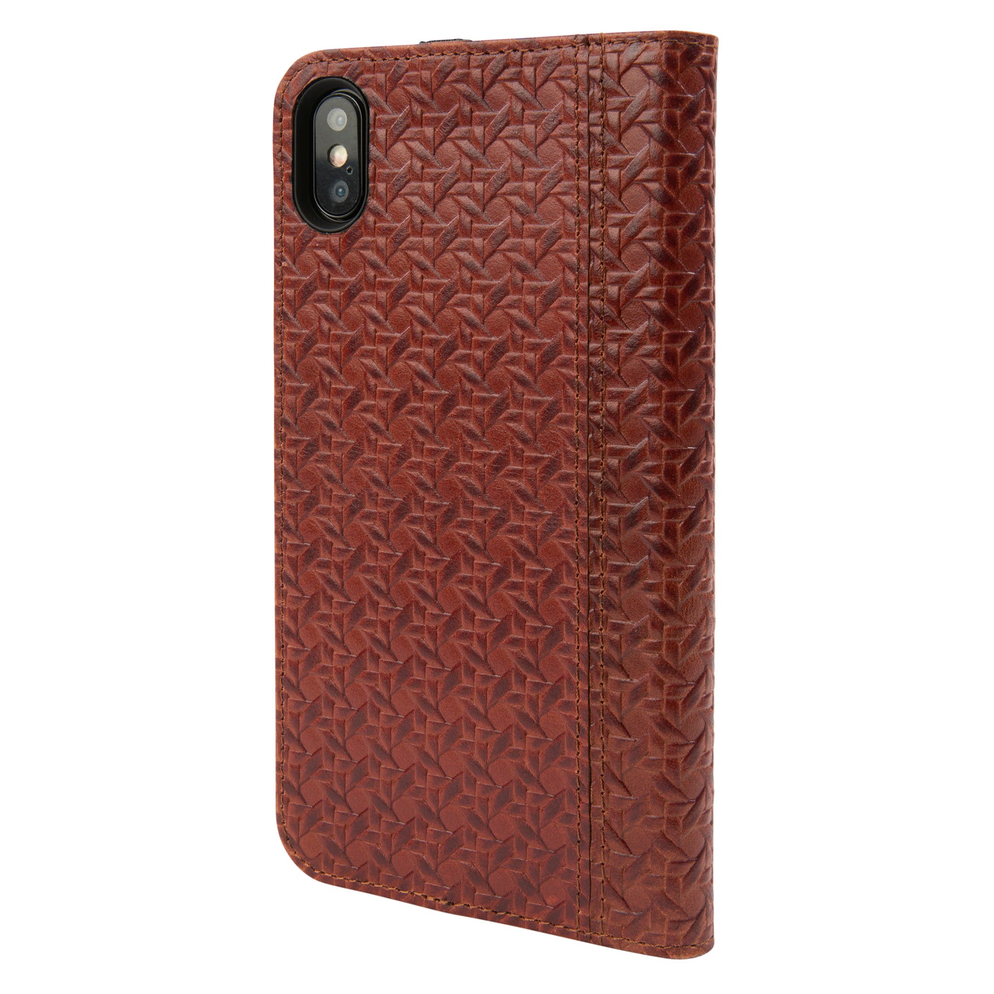 Wicker Leather Icon Wallet for iPhone Xs Max