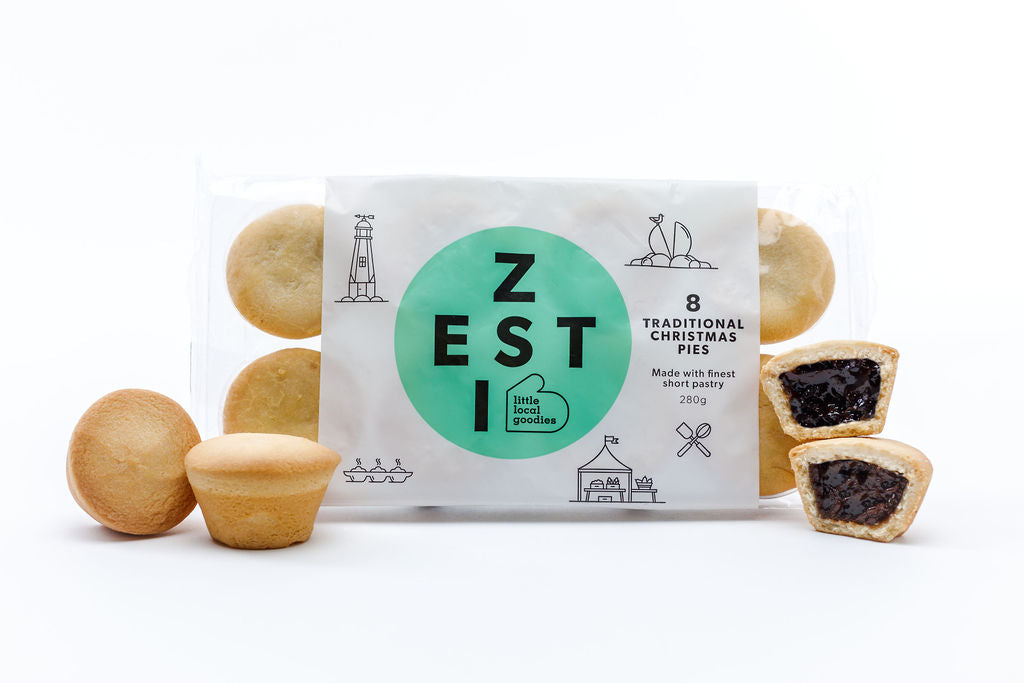 Zesti Christmas Pie 8 Pack with tarts