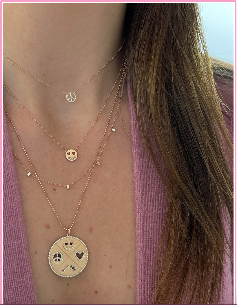 Diamond Smiley Necklace