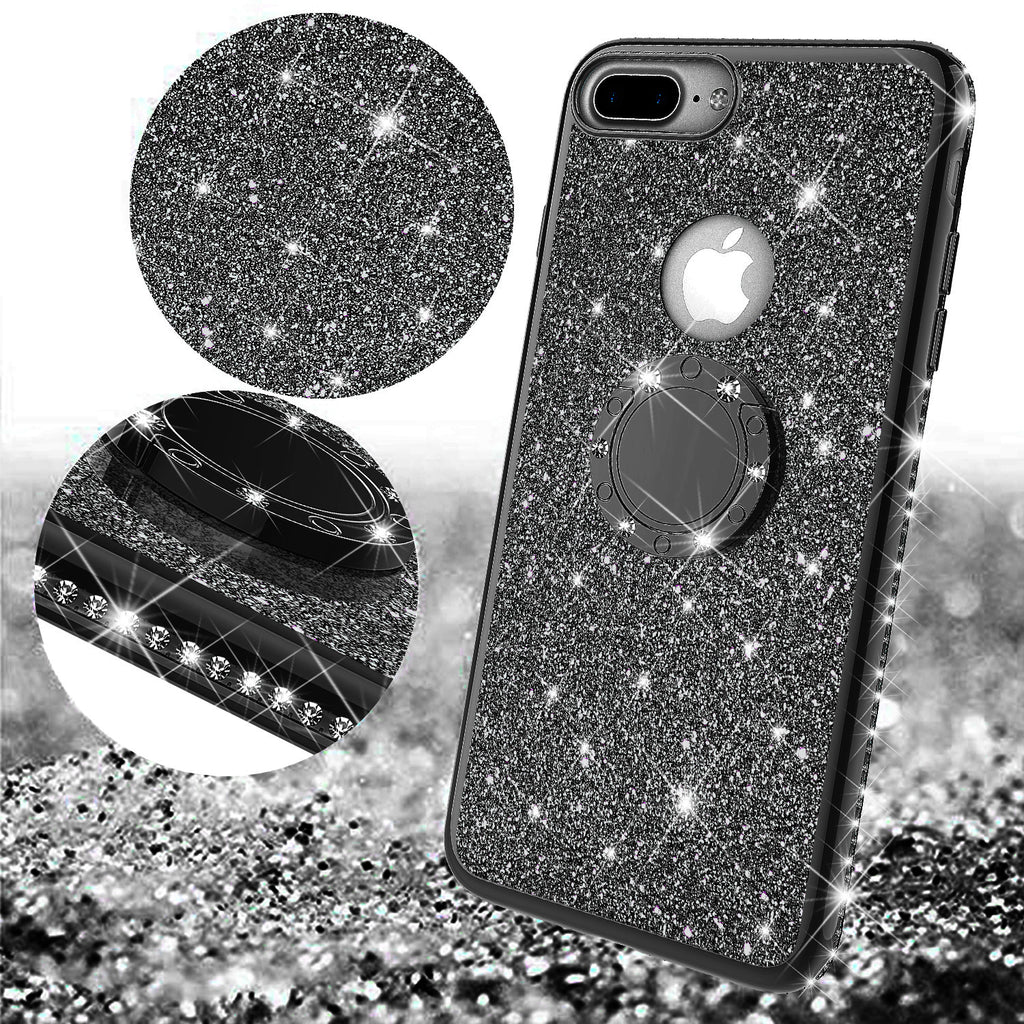 Apple Iphone 7 Case Glitter Cute Phone Case Girls With Kickstandblin Coverlab