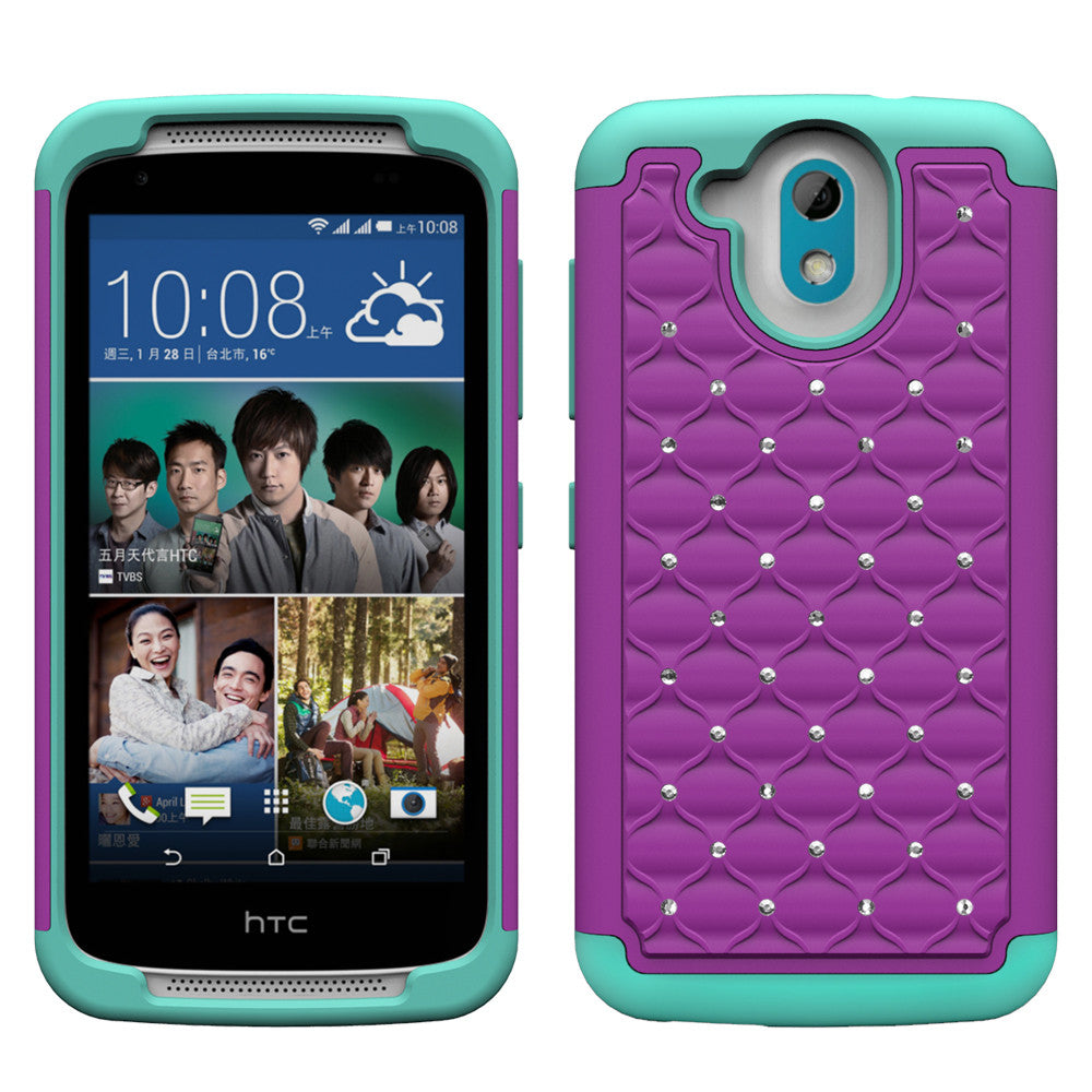 HTC 526 Rhinestone Case , Slim Hybrid Dual Layer[Shock Resistan SPY Phone Cases and accessories