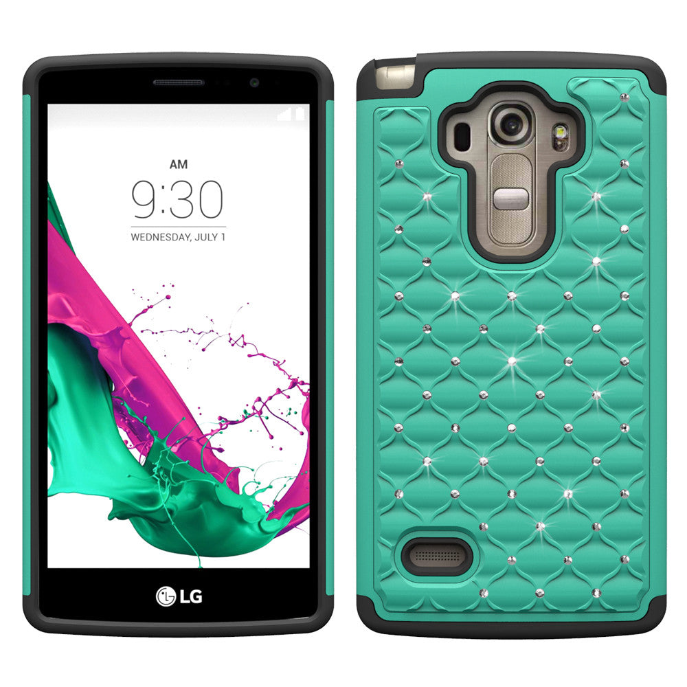 LG G4 Rhinestone Case , Slim Hybrid Dual Layer[Shock Resistant] Crysta – SPY Phone and accessories