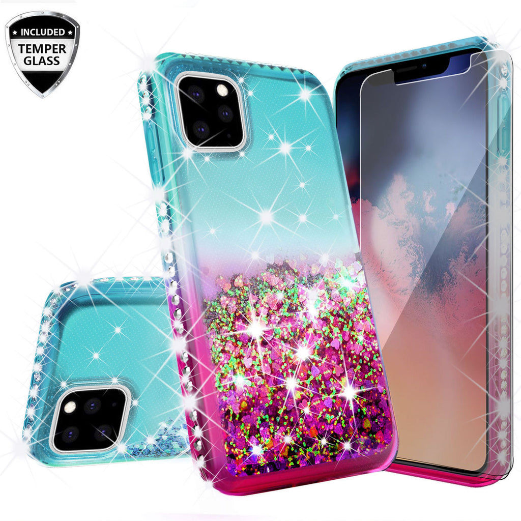 Apple Iphone 11 Pro Max Case Liquid Glitter Phone Case Waterfall Float Spy Phone Cases And Accessories