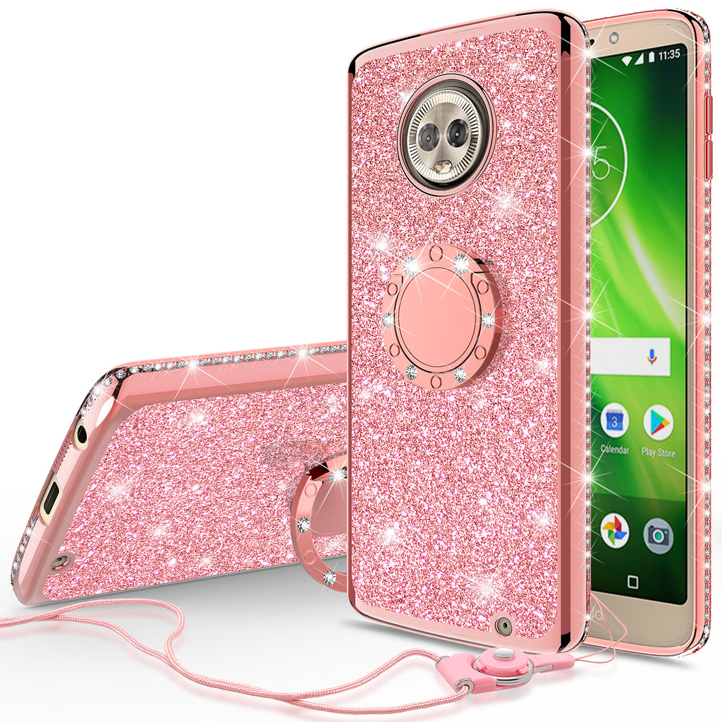 Kaap Kust Goed gevoel Motorola Moto G6 Plus Case, Glitter Cute Phone Case Girls with Kicksta –  SPY Phone Cases and accessories