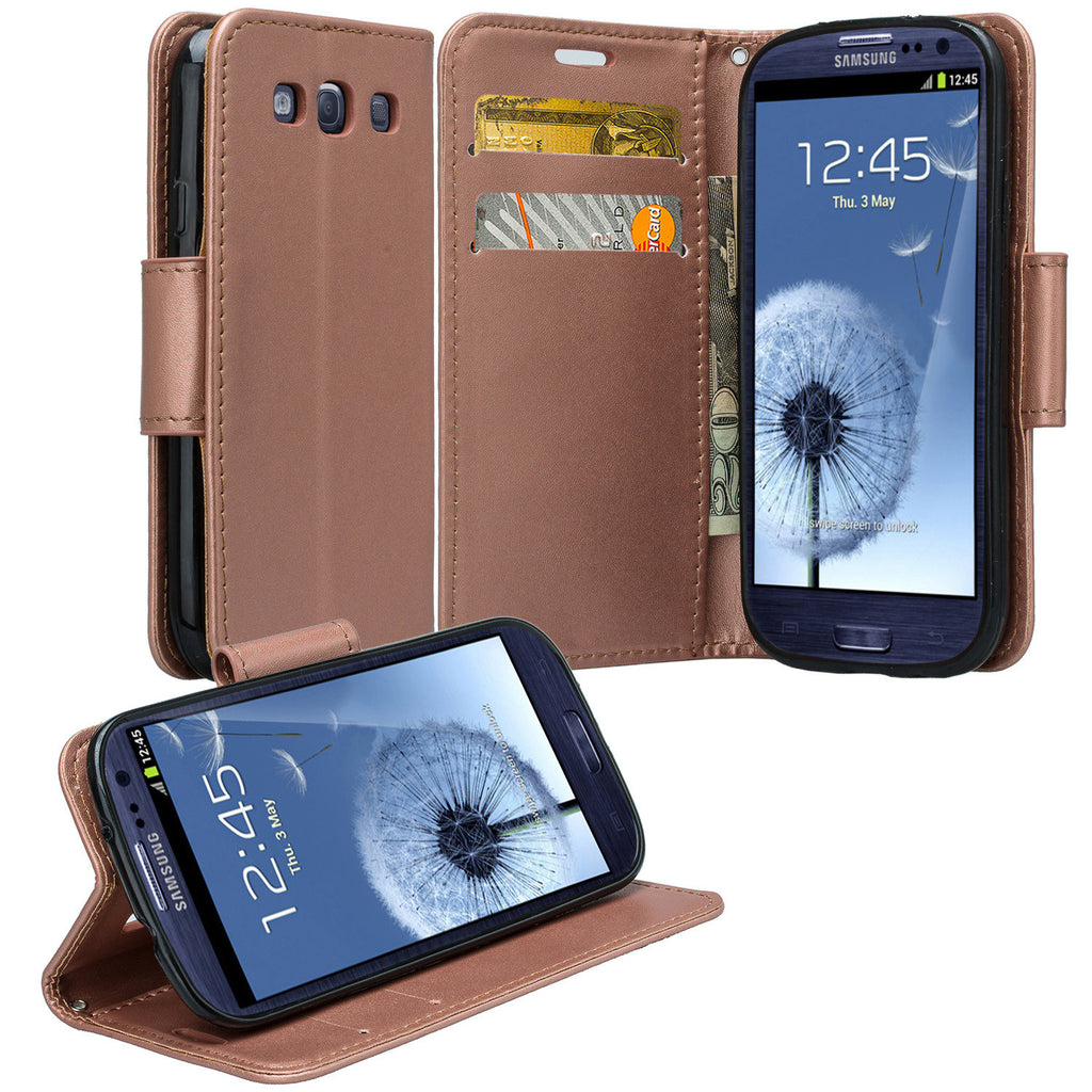 Normaal gesproken neef Verslaafde Samsung Galaxy S3 Case, Wrist Strap Magnetic Fold[Kickstand] Pu Leathe –  SPY Phone Cases and accessories