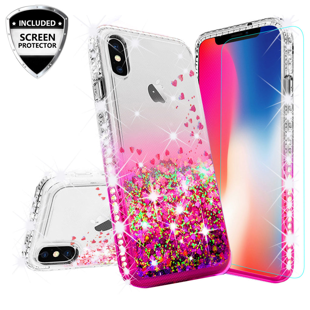 Apple Iphone Xr Case Liquid Glitter Phone Case Waterfall Floating Quic Spy Phone Cases And Accessories