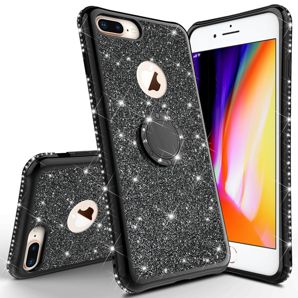 Glitter Cute Phone Case Girls Kickstand Compatible for iPhone – SPY Phone Cases