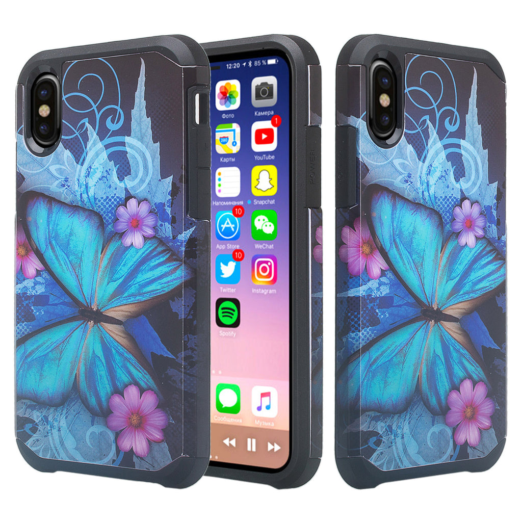 Apple Iphone X Iphone 10 Slim Hybrid Dual Layer Shock Resistant Case Spy Phone Cases And Accessories