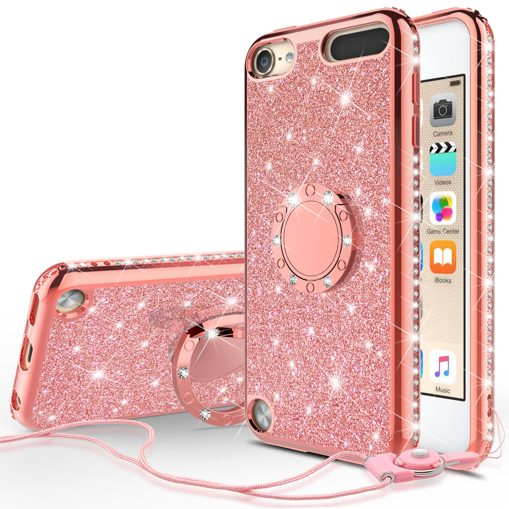 Suri Sluimeren de jouwe Glitter Cute Phone Case Girls Kickstand Compatible for Apple iPod Touc –  SPY Phone Cases and accessories