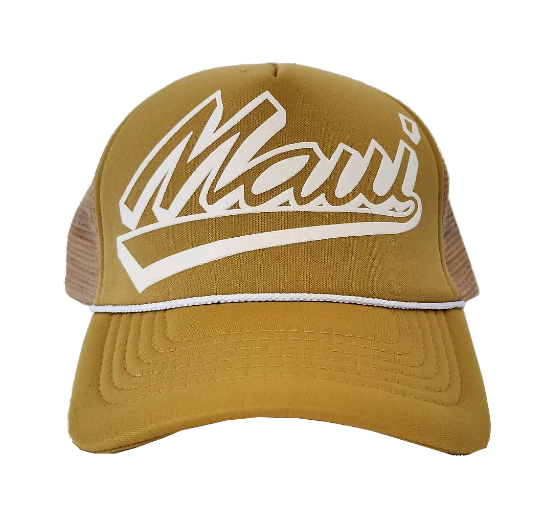 Hawaiian Headwear Shadow Maui Foam Trucker Hat - Tan– Hawaii Food To You