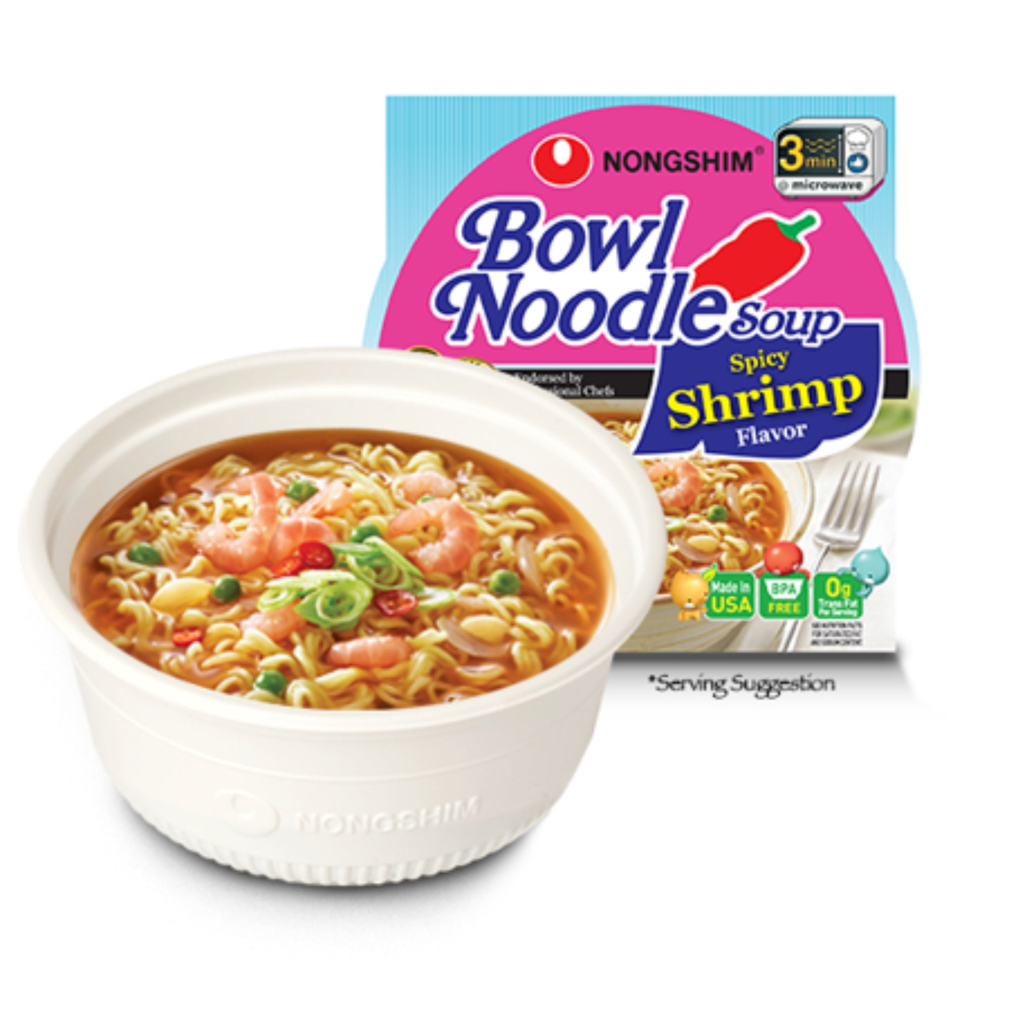 Bowl Noodle Soup Spicy Shrimp Flavor 3 03 Oz Fast Shipping– Hawaii