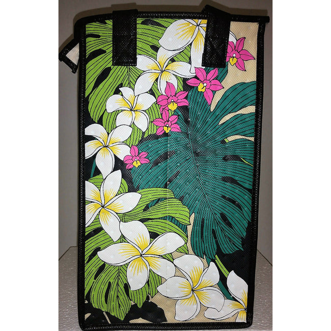 Tropical Paper Garden Reusable Hot Cold Double Wine Bag Makalei