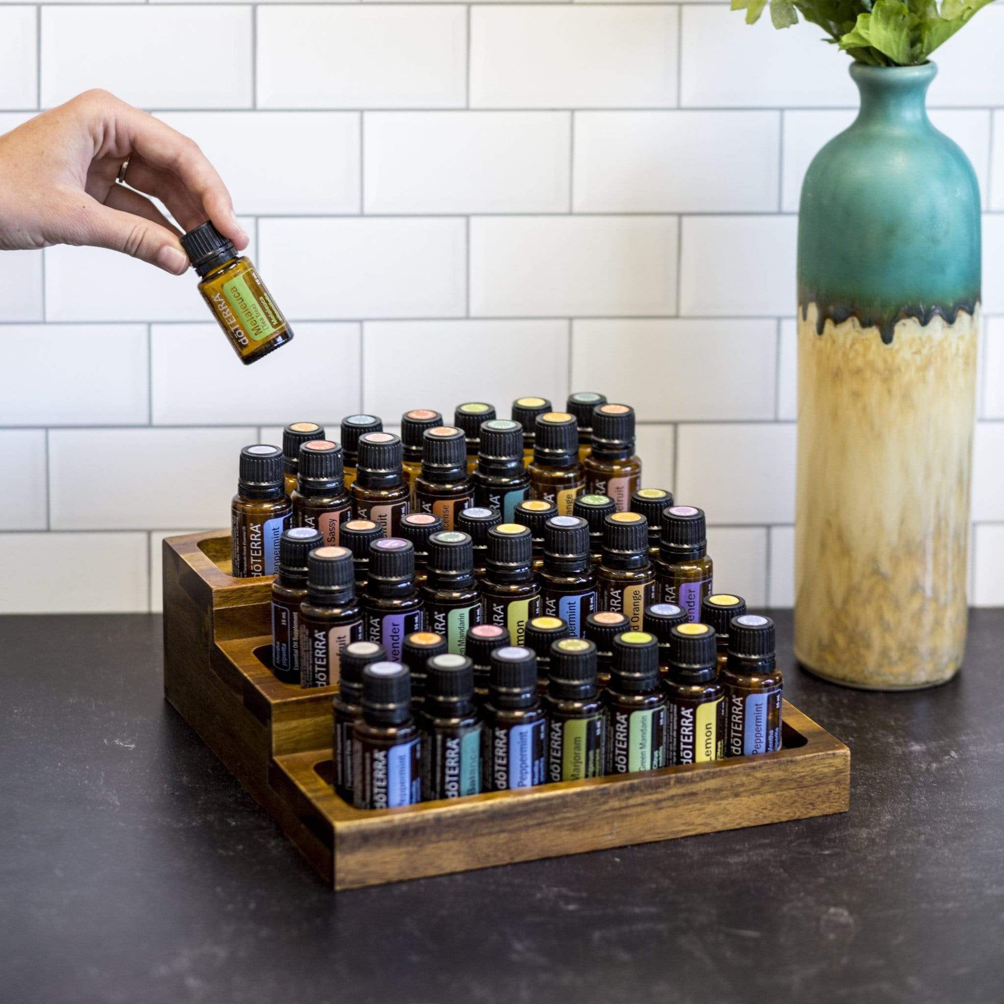 Essential oil Wooden Display