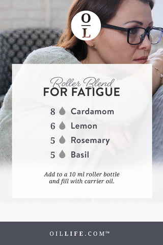 Try out this essential oil roller blend for fatigue!