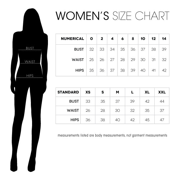 Size Chart – Danielle Emon
