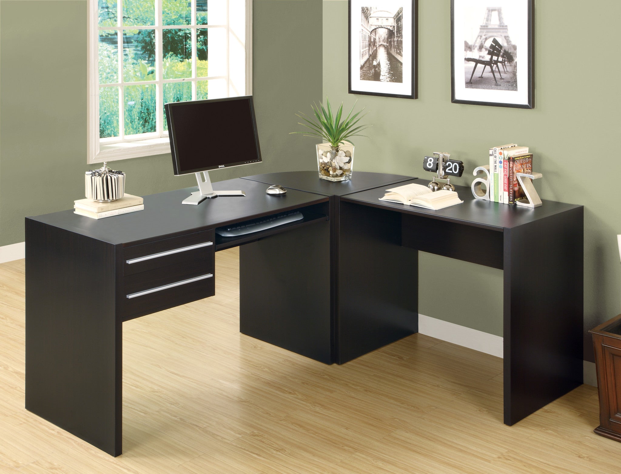 Office Depot Glass Desk / Realspace Merido Computer Desk 30 H x 42 W x