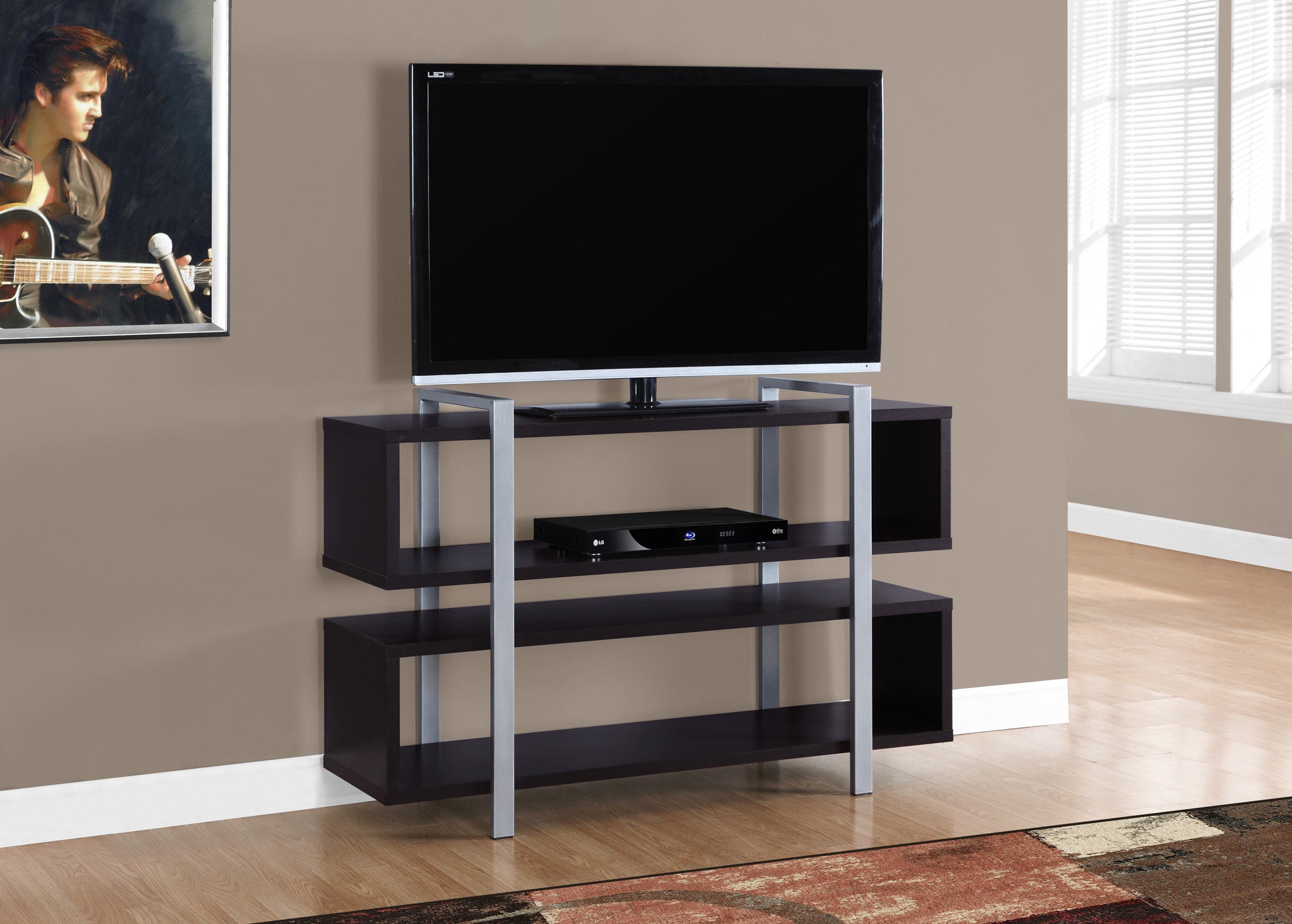 48 L X 32 H Cappuccino Bookcase And Tv Stand The Office