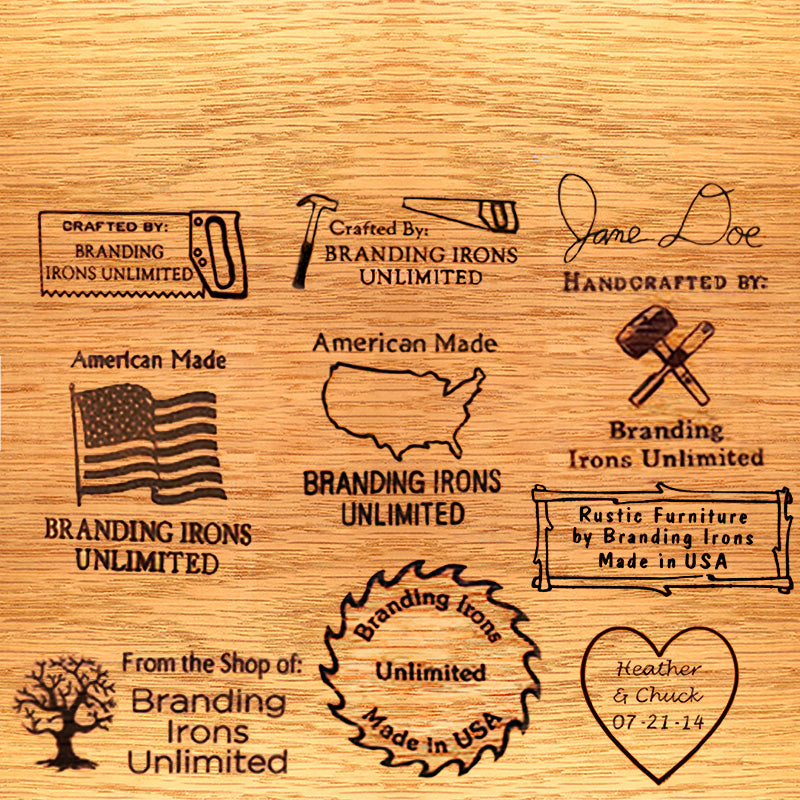  KRAMLON Custom Branding Iron for Woodworking Personalized  Signature Brand Iron for Wood Branding Iron Design Logo Branding Iron Brass  Stamp for Wedding Gift Wood Stamp Brand Custom (1 inch) 