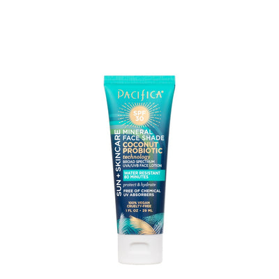Pacifica Sunscreen Mineral Faceshade Coconut Probiotic