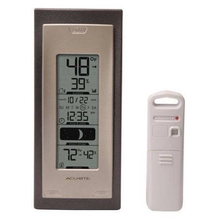 AcuRite- Thermometer and Humidity Monitor with Intelli-Time Clock Calendar for Proofer