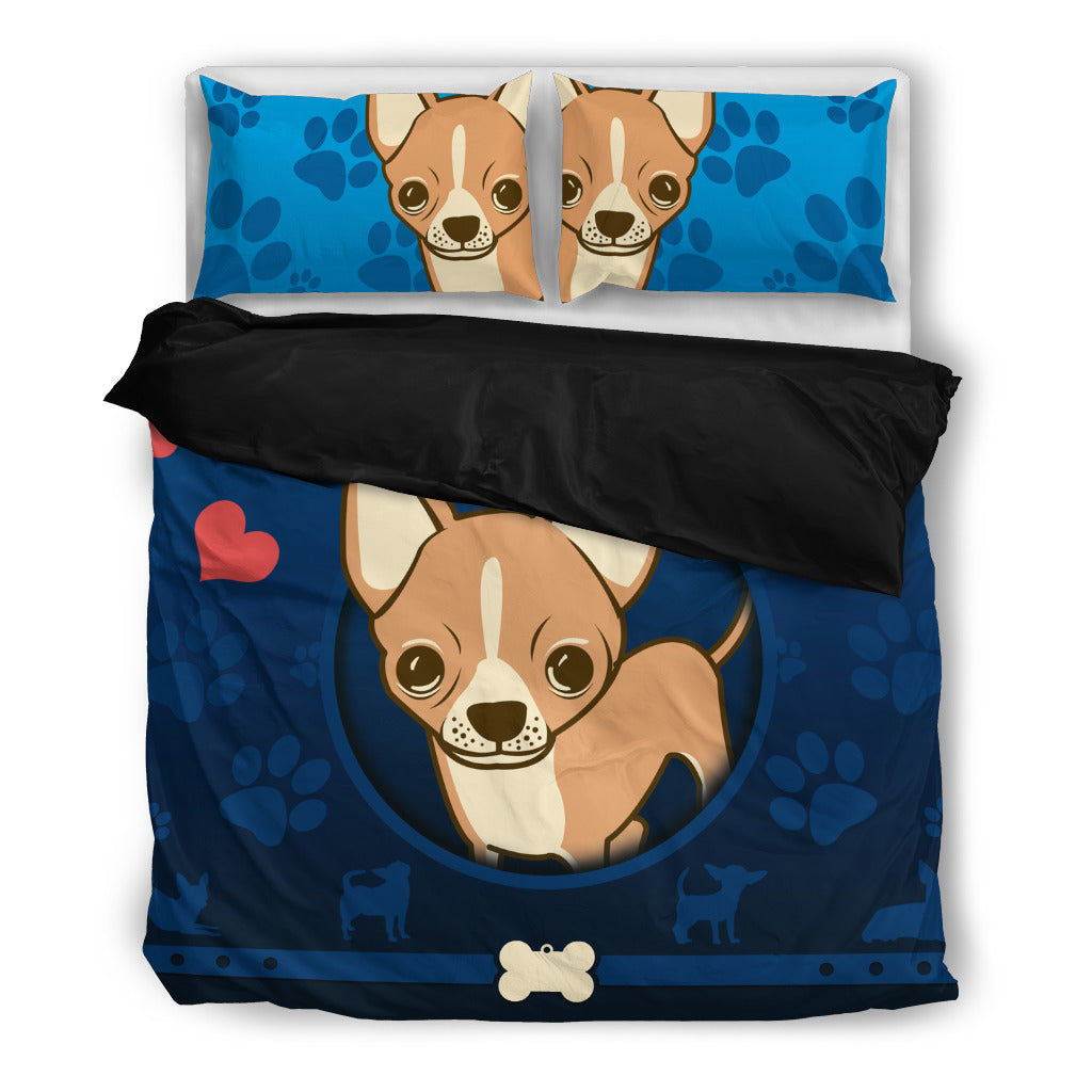 Chihuahua Duvet Cover With Pillow Cases Cathy Ann S Deals