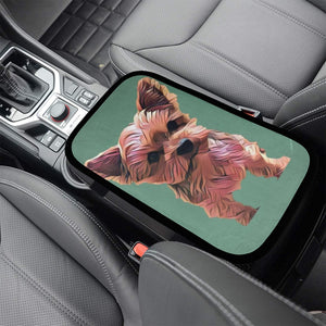 Yorkie Car Console Cover