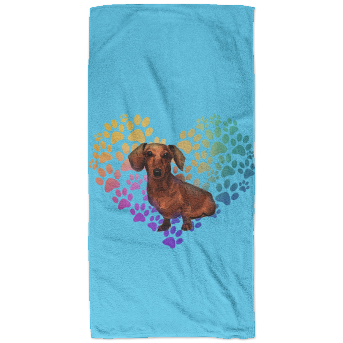 Dachshund Heart Beach Towel - 32x64 - Cathy Ann's Deals