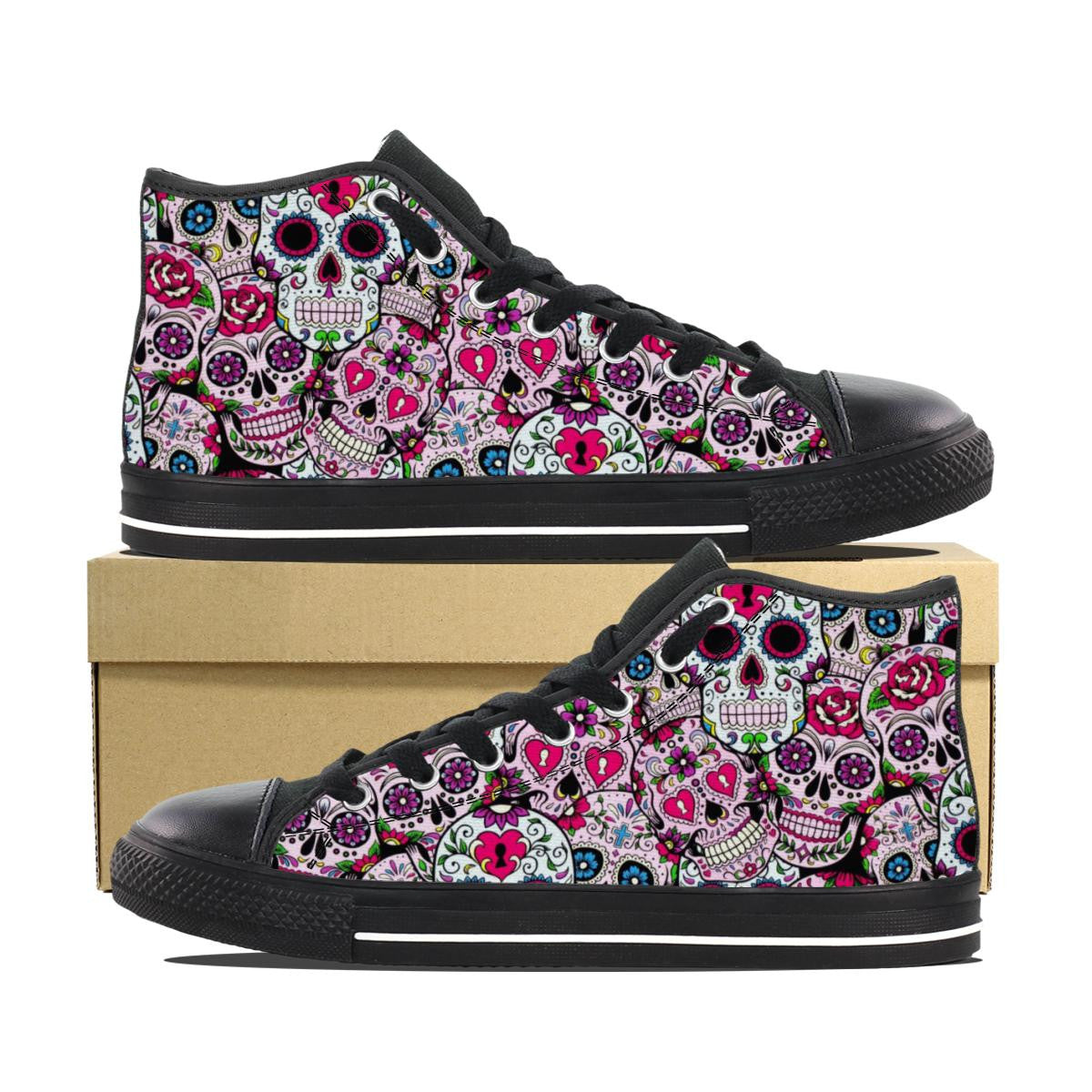 skull canvas shoes