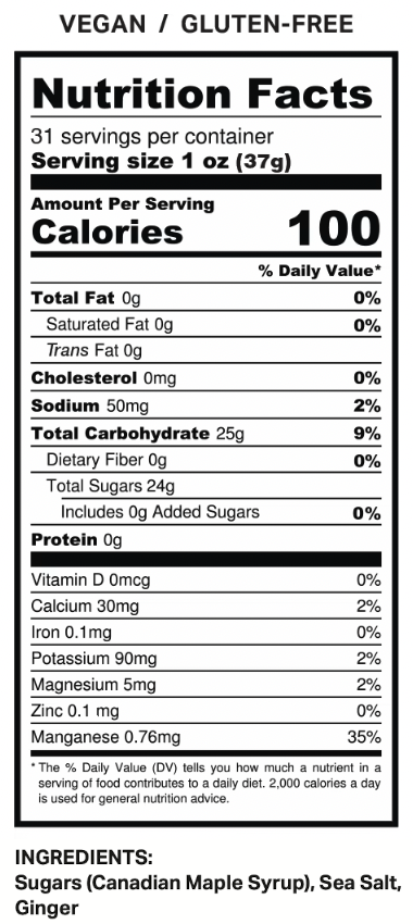 Nutrition Fact Sheet