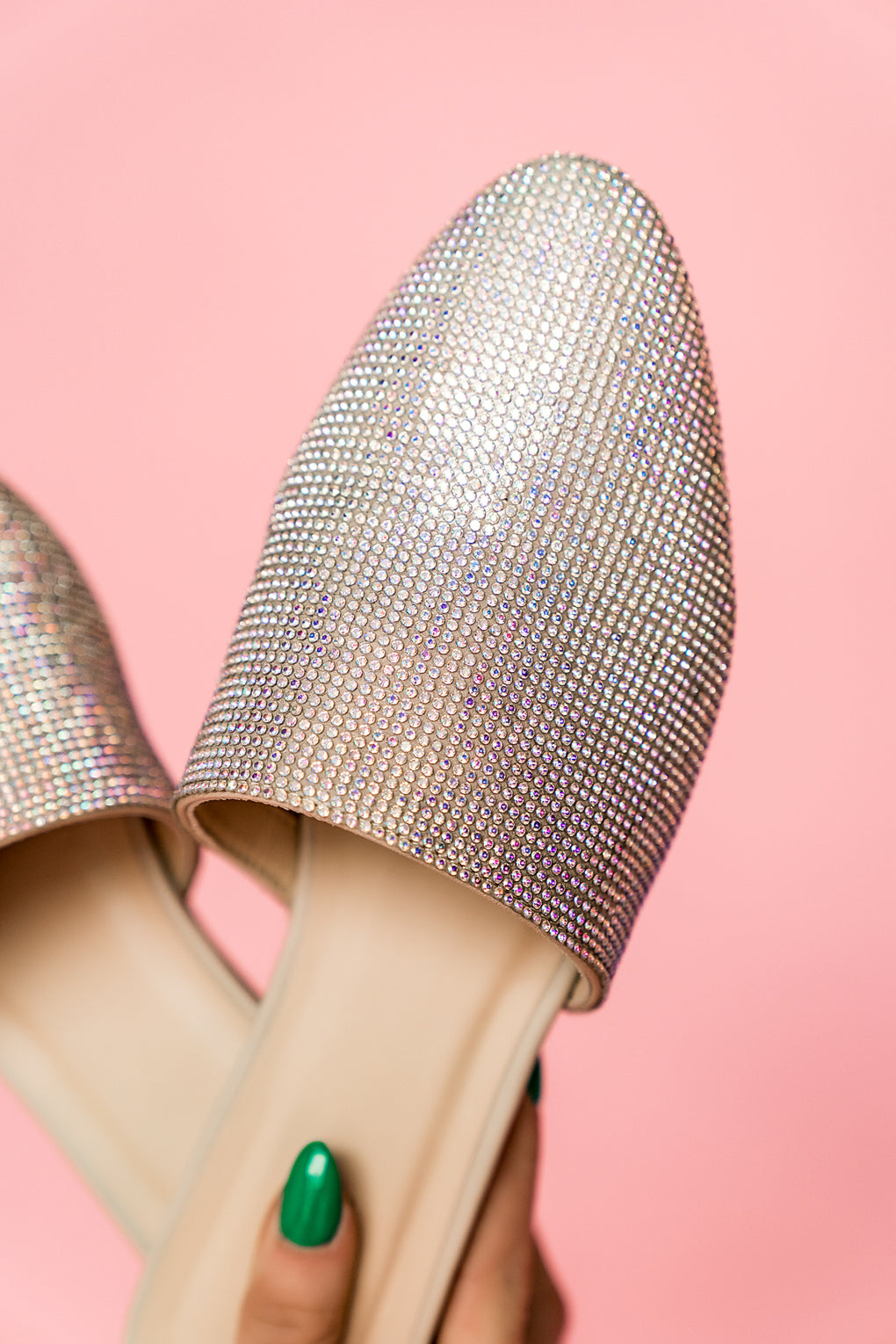 rhinestone mules