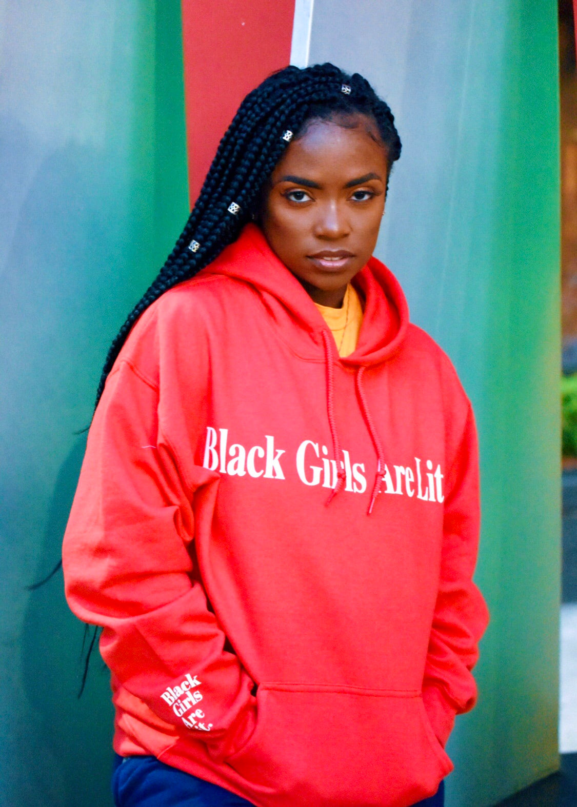 black ladies hoodie